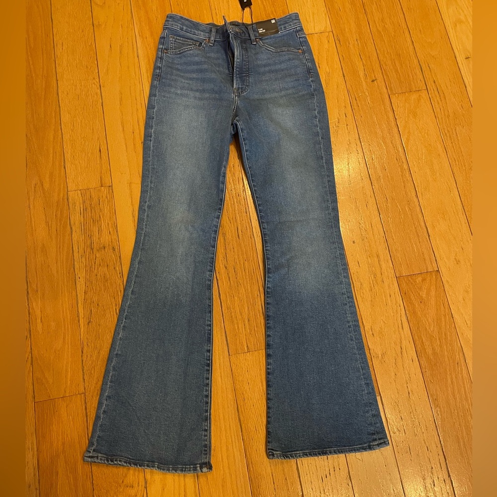 Express High Rise Flare Jeans